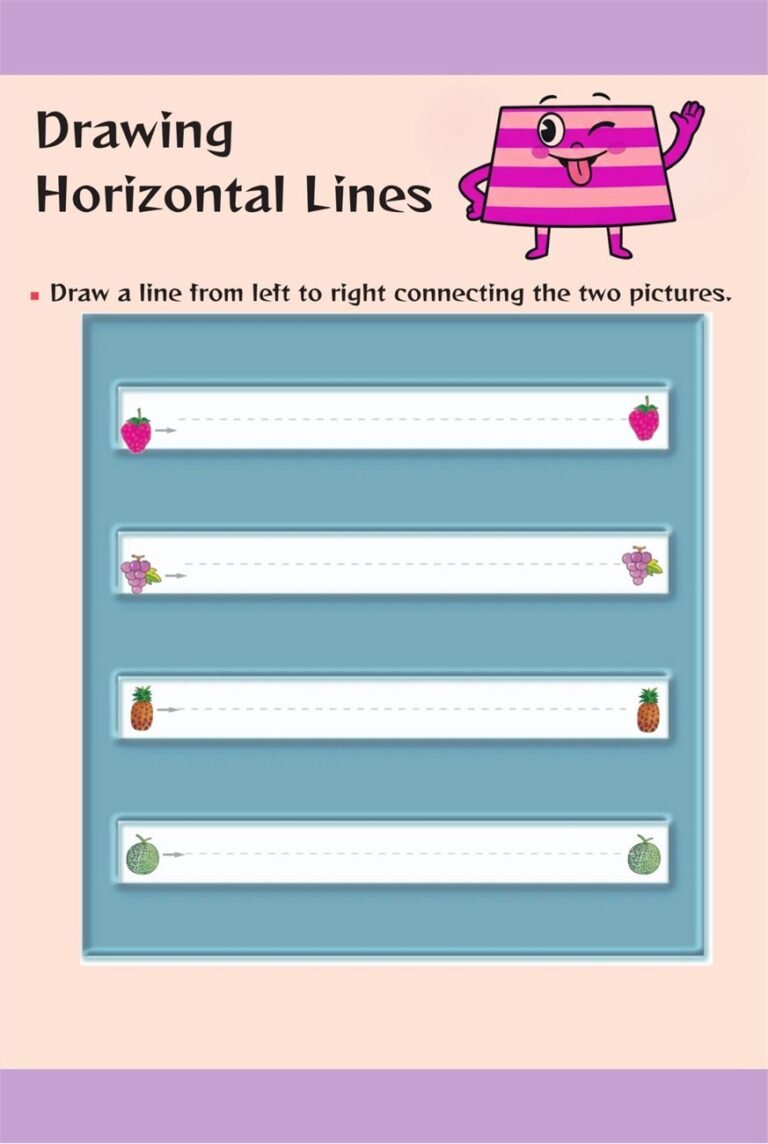 Home Learning Lines activity page 7