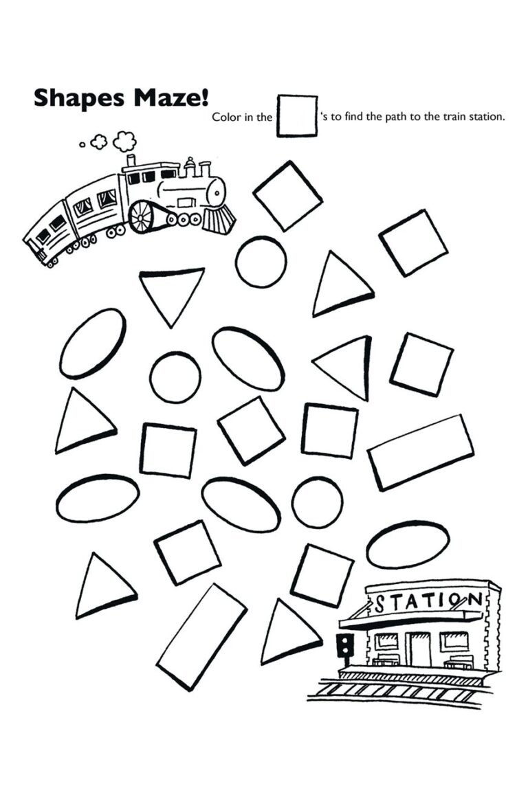 Home Learning Shapes activity page 5